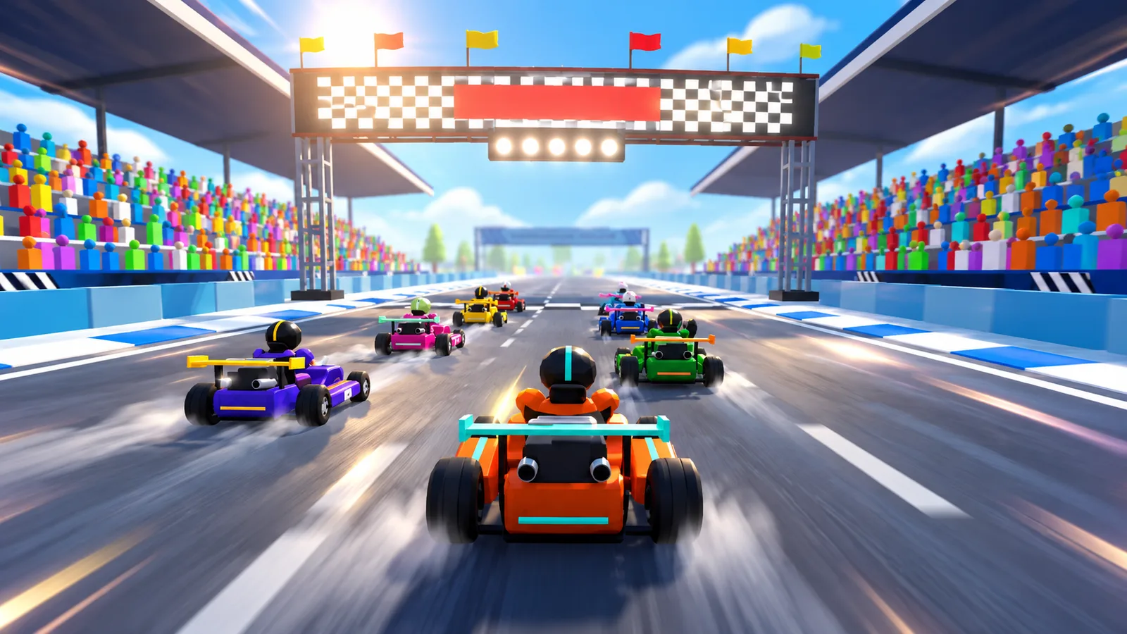 Turbo Kart Rush game artwork