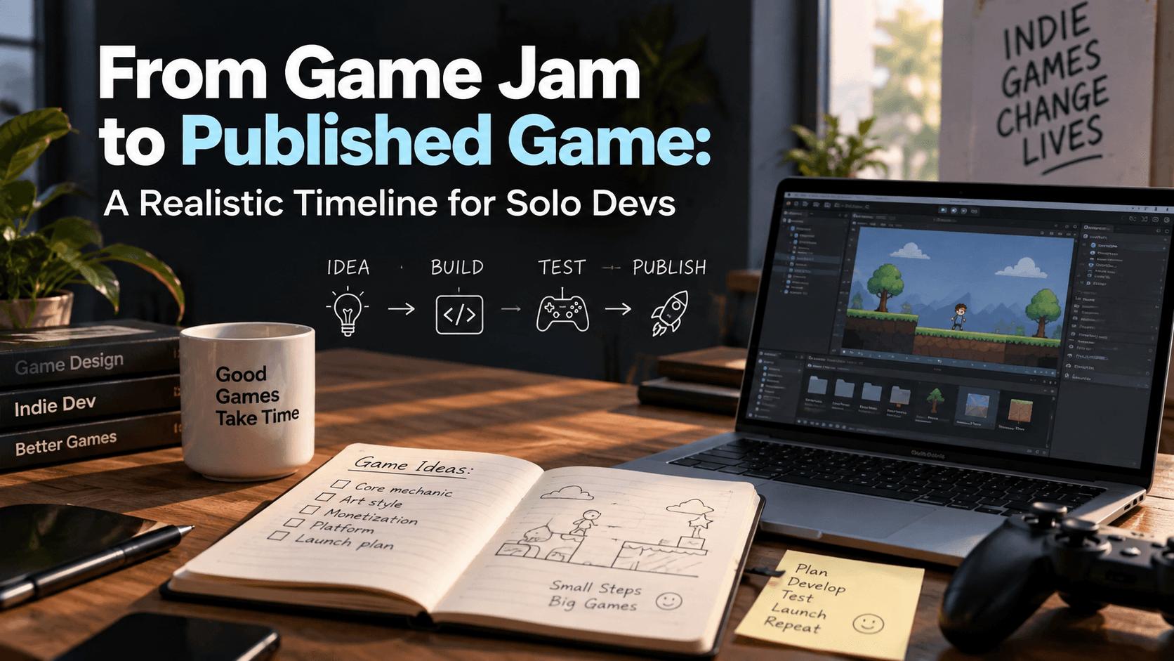 From Game Jam to Published Game: A Realistic Timeline for Solo Devs