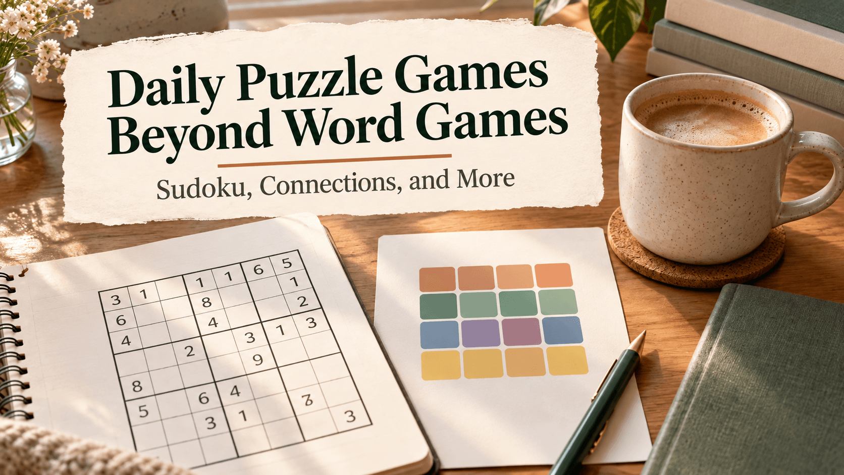 Daily Puzzle Games Beyond Word Games: Sudoku, Connections, and More
