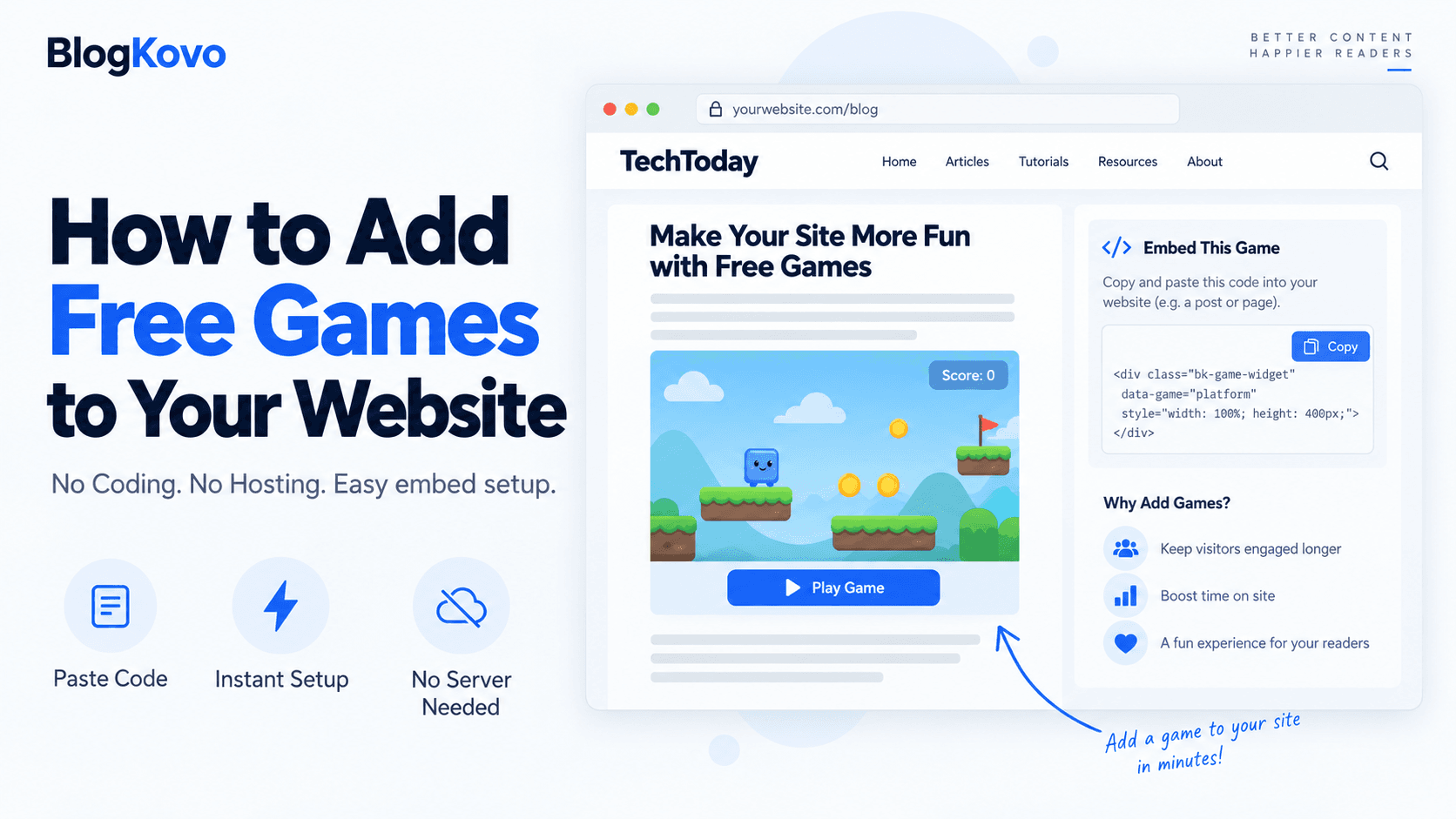 How to Add Free Games to Your Website (No Coding, No Hosting)