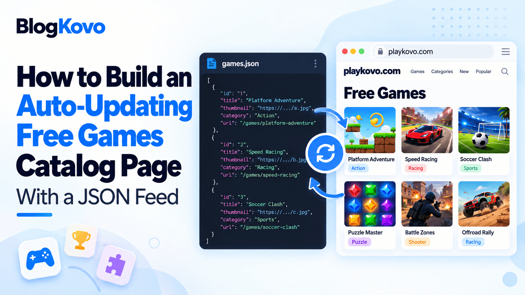 How to Build an Auto-Updating Free Games Catalog Page With a JSON Feed