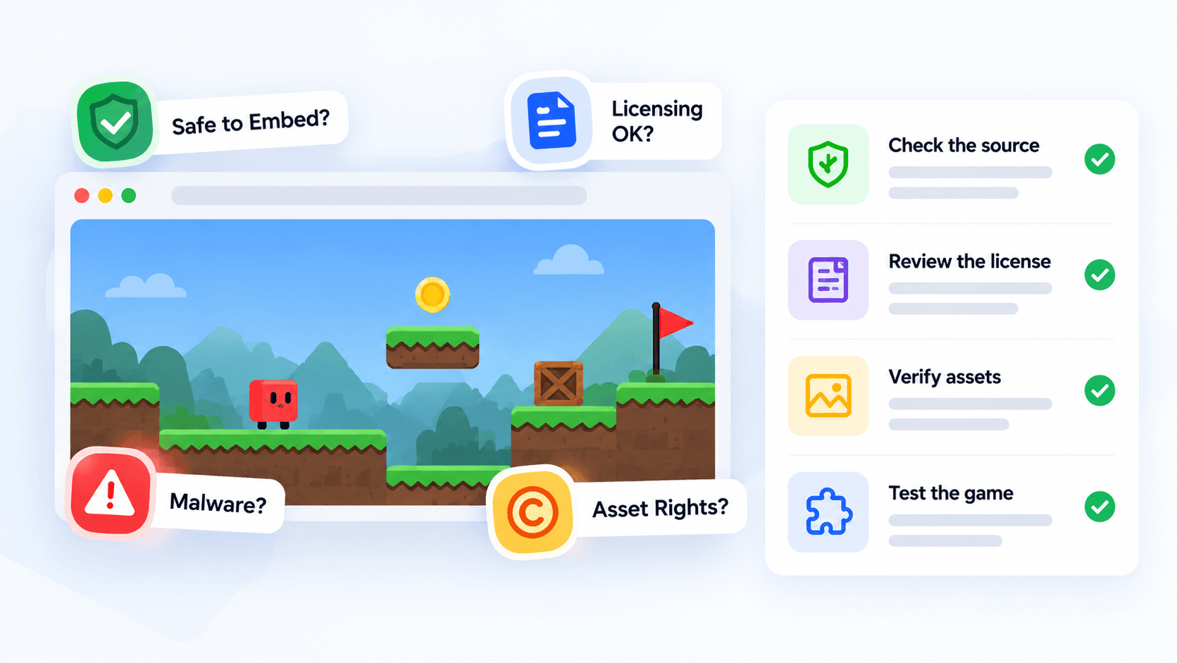 How to Check Whether an HTML5 Game Is Safe and Legal to Embed