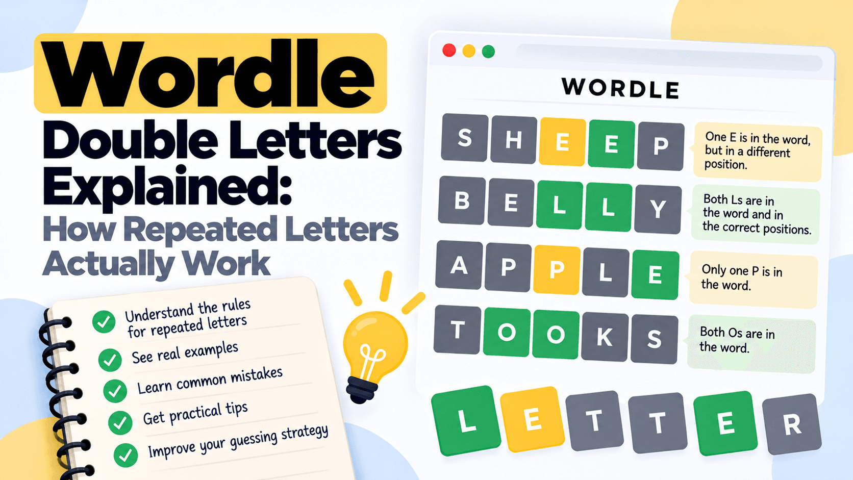 Wordle Double Letters Explained: How Repeated Letters Actually Work