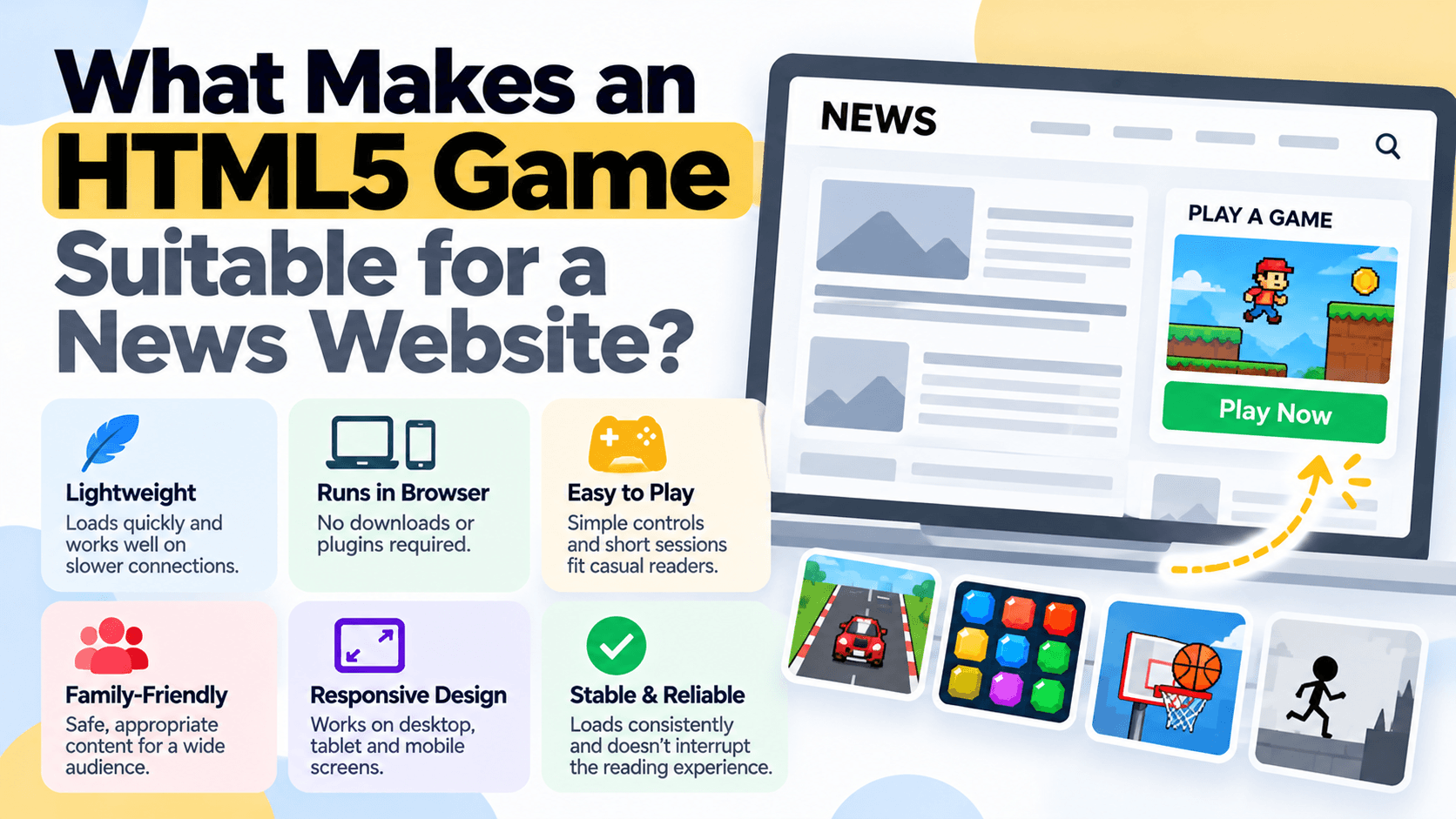 What Makes an HTML5 Game Suitable for a News Website?